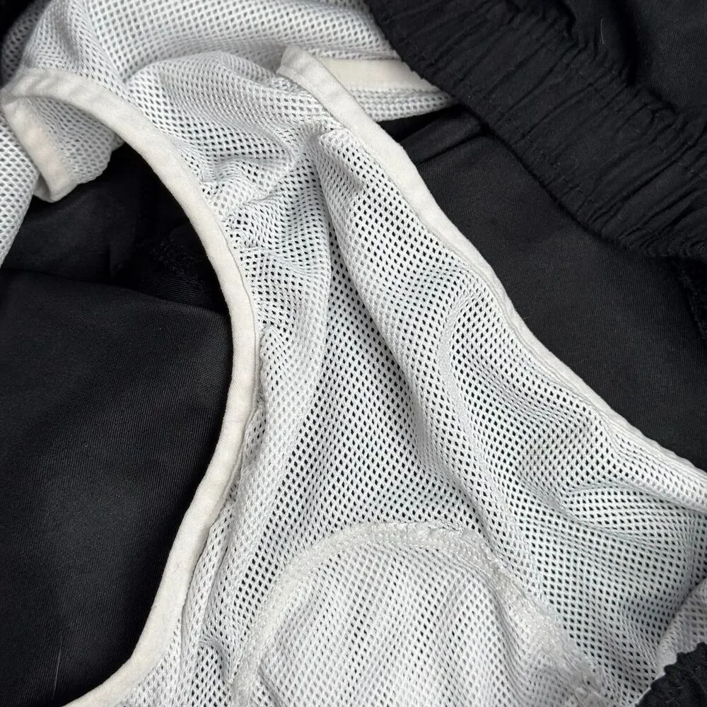 Cake Bandit Swim Trunks Men Medium Black Lined Drawstring Packing Friendly Short